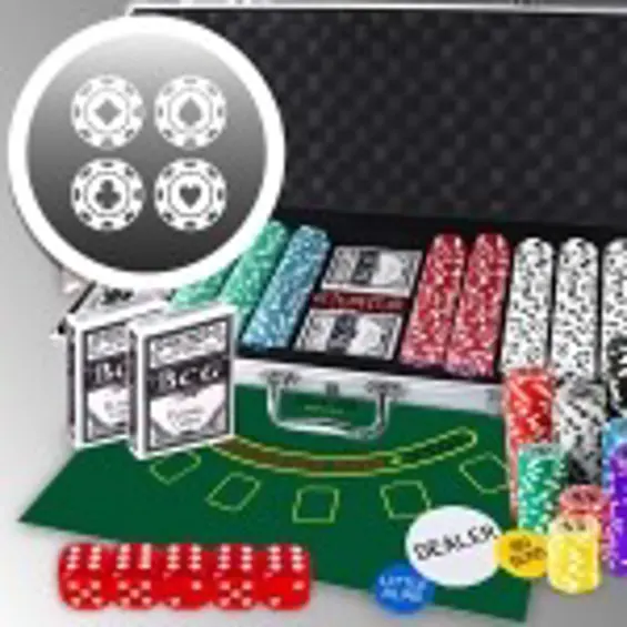 Retoo DR294 poker set 500 žetona u aluminijskom kovčegu