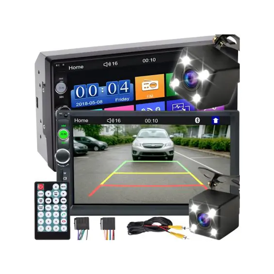 Retoo M010-2DIN Auto Radio sa 7" Dodirnim Zaslonom – Bluetooth, USB, Kamera za Vožnju Unatrag