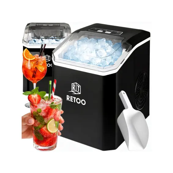 Retoo OR1317 Ledomat – 12 kg/24 h, 120 W, 2 Veličine Kockica Leda