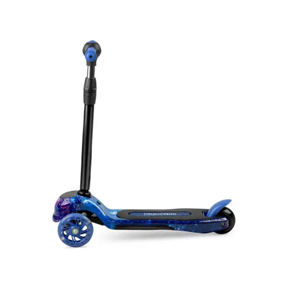 Ricokids Piko romobil 3 kotača crno-plavi – LED kotači i podesivi upravljač