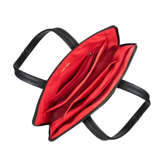 RivaCase Ženska Torba za Laptop 14" Crna 8992 | Elegantna, Poslovna, Umjetna Koža, Vodootporna