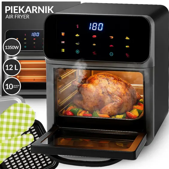 RTO ER762 Friteza na Vrući Zrak 8,5 L – 12 Programa, 1350 W