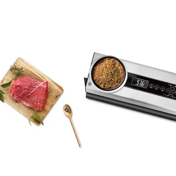 Ruhhy 22533 vakuumski aparat za pakiranje hrane 120 W s digitalnom vagom, -80 kPa, 30 cm + set folija