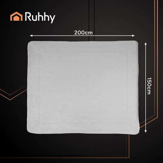 Ruhhy 26293 dvostrana topla deka 150 × 200 cm – svijetlosiva, Sherpa