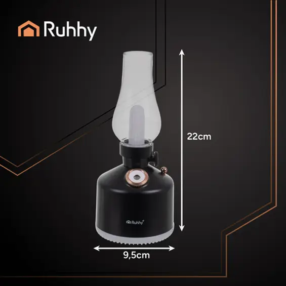 RUHHY Aive Retro ovlaživač zraka, aroma difuzor i RGB noćna lampica
