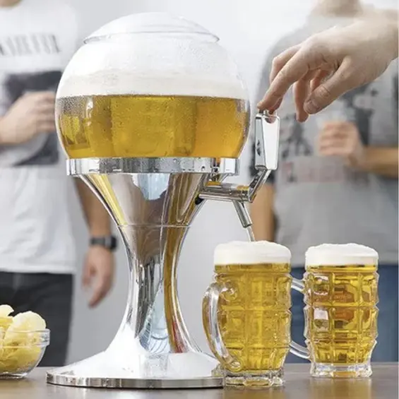 Ruhhy Dozator za piće 3,5 L s spremnikom za led – dozator za sok, vino, pivo i koktele