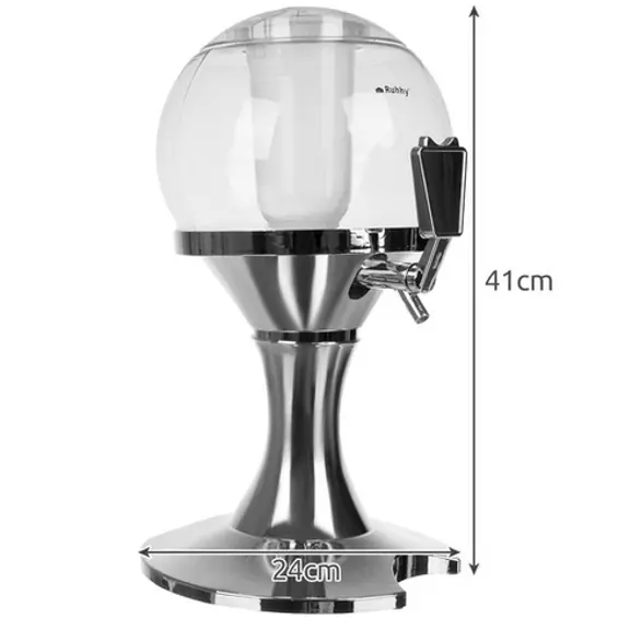 Ruhhy Dozator za piće 3,5 L s spremnikom za led – dozator za sok, vino, pivo i koktele