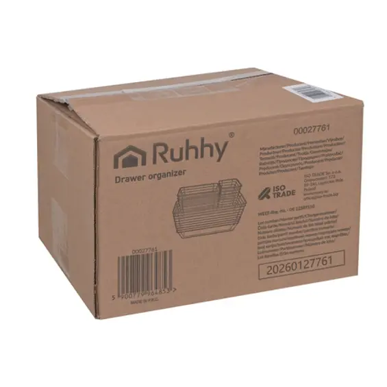 Ruhhy Organizatori za Ladice – Set od 25 Prozirnih Kutija, Modularni PET Organizator