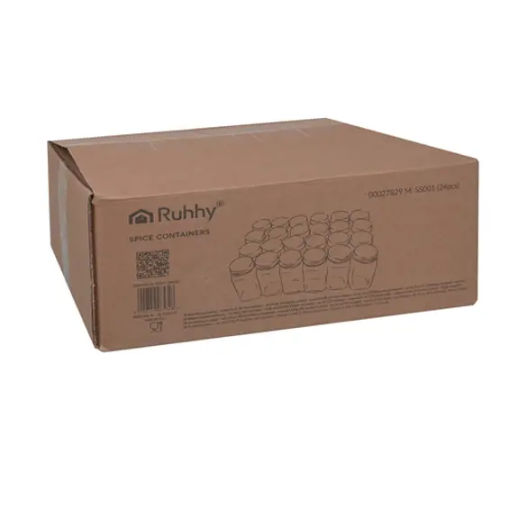Ruhhy set posuda za začine 24/1 – staklene posude 120 ml s etiketama i priborom