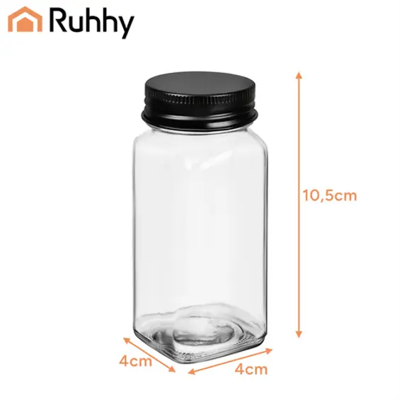 Ruhhy set posuda za začine 24/1 – staklene posude 120 ml s etiketama i priborom