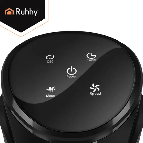 Ruhhy -Stupni ventilator 83 cm s daljinskim upravljačem45W – tihi tower ventilator s oscilacijom