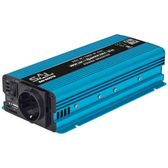 SAL Adapter 12V na 220V, snaga 500/1000W, USB port - SAI 500TS