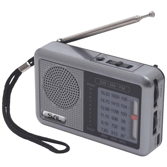 SAL Radio prijemnik, AM / FM / SW, Li-ion 18650 baterija - RPC6CH