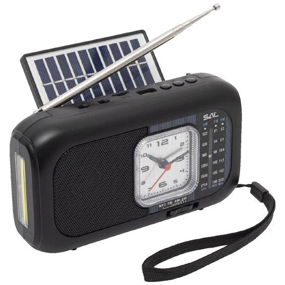 SAL Radio prijemnik sa solarnim napajanjem, FM-AM-SW, Bluetooth - RPH3