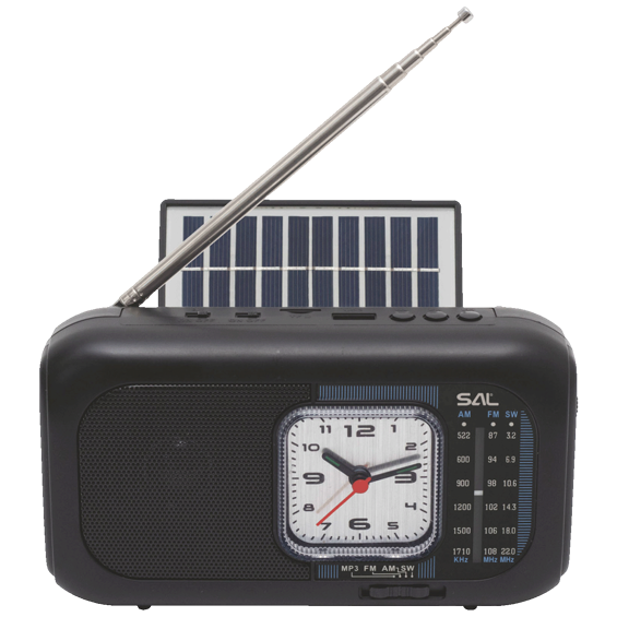SAL Radio prijemnik sa solarnim napajanjem, FM-AM-SW, Bluetooth - RPH3