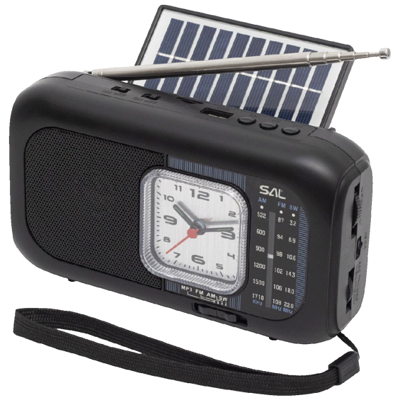 SAL Radio prijemnik sa solarnim napajanjem, FM-AM-SW, Bluetooth - RPH3