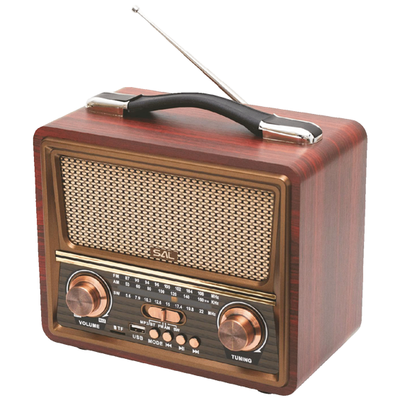 SAL Retro radio + BT bežični zvučnik, FM, MP3, USB/microSD - RRT22