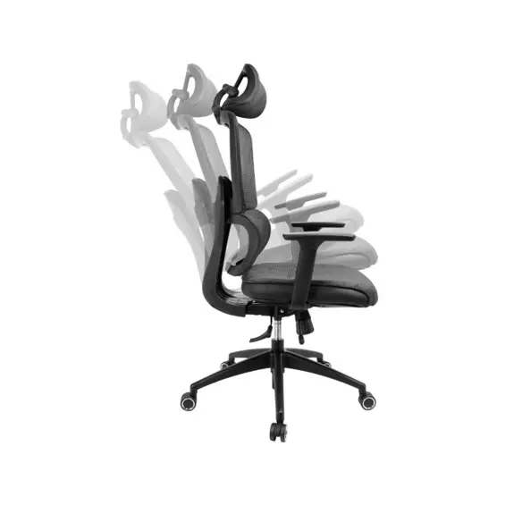 Sandberg ErgoFusion Gaming Chair Pro | Ergonomska uredska stolica s mrežastim naslonom, nosivost 150 kg