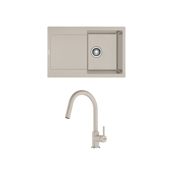 Set Franke MRG611 sahara 114.0066.567 + Lina J-D VT sahara 115.0626.082 + pasta