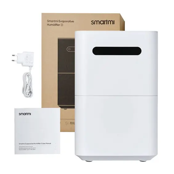 Smartmi Evaporative Humidifier 3 – Pametni evaporativni ovlaživač zraka 5 L, 350 ml/h, Wi-Fi, 10 W, bijeli