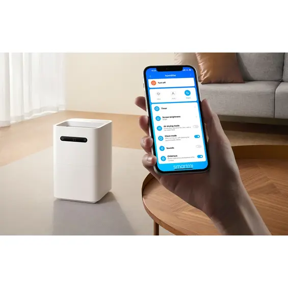 Smartmi Evaporative Humidifier 3 – Pametni evaporativni ovlaživač zraka 5 L, 350 ml/h, Wi-Fi, 10 W, bijeli