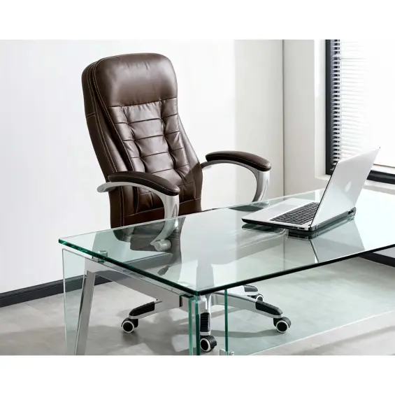Sofotel 322-Uredska stolica tamno smeđa – ergonomska okretna stolica do 120 kg