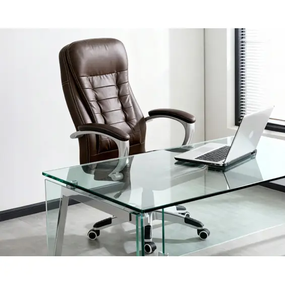Sofotel 322-Uredska stolica tamno smeđa – ergonomska okretna stolica do 120 kg
