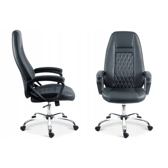 Sofotel 702-BLACK ergonomska uredska stolica od eko kože – crna