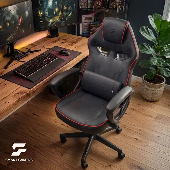 Sofotel Furon 242801 gaming stolica s lumbalnim jastukom – crveno-crna