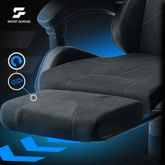 Sofotel Lokar 242600 gaming stolac s naslonom za noge – crni