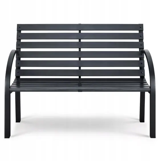 Sofotel Luca vrtna klupa s naslonom 117,5 cm crna