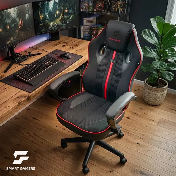 Sofotel Master 242701 gaming stolica s funkcijom ljuljanja – crveno-crna