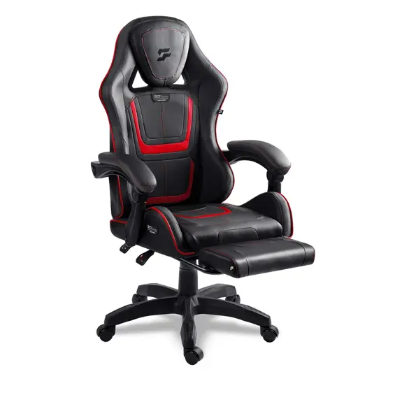 Sofotel Specter 242901 gaming stolac s naslonom za noge – crveno-crni