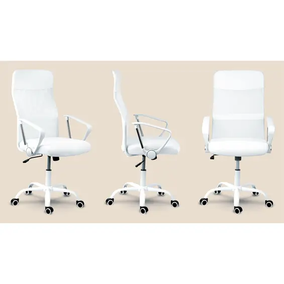 Sofotel Tamar 2468 ergonomska uredska stolica od mikromreže – bijela
