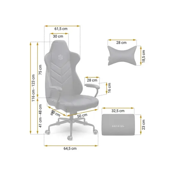 Sofotel Verona™ uredska stolica s ergonomskim jastucima