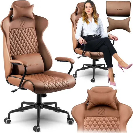 Sofotel Werona 2582 ergonomska uredska stolica smeđa