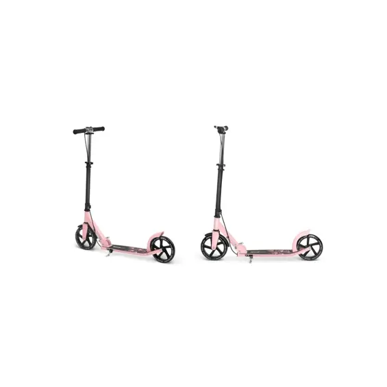 Soke City romobil crno-ružičasti – lagani gradski romobil za djecu i mlade