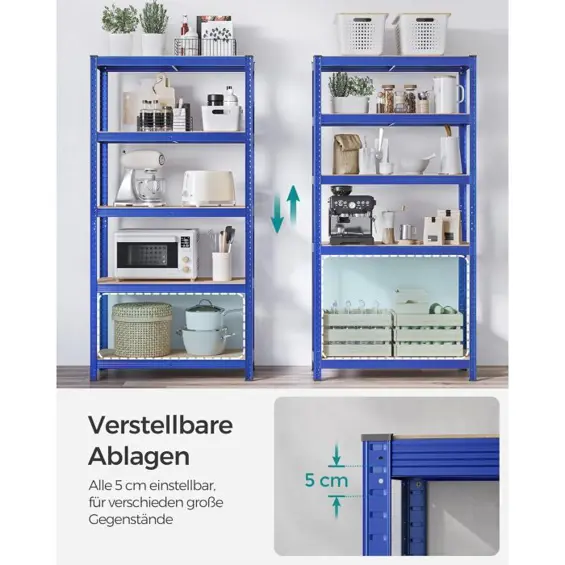 Songmics GLR040Q01 – 5-slojni metalni regal