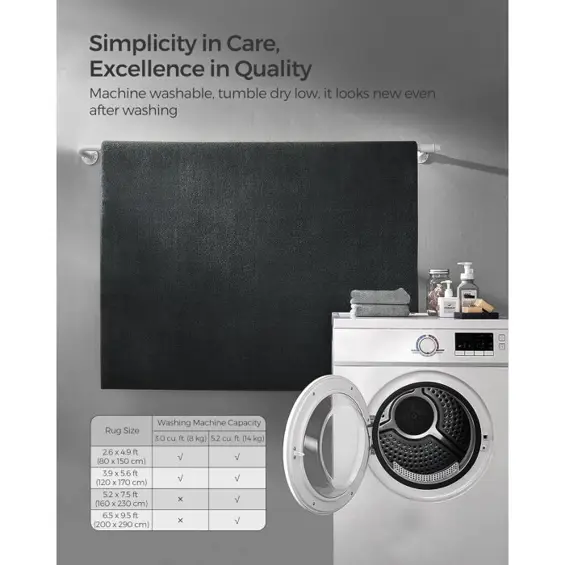 SONGMICS HOME moderni tepih 160x230