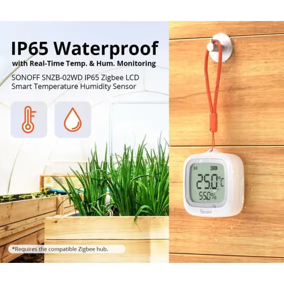 SONOFF SNZB-02WD – ZigBee 3.0 senzor temperature i vlage s LCD zaslonom