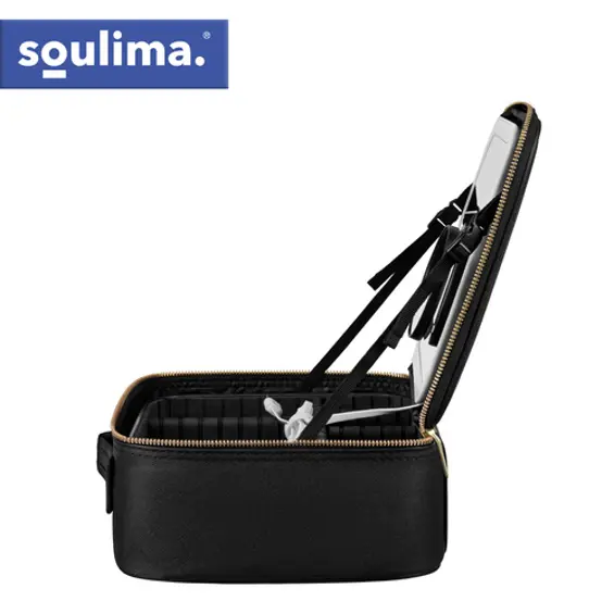 SOULIMA XL kozmetički kofer s LED ogledalom i organizatorom za šminku