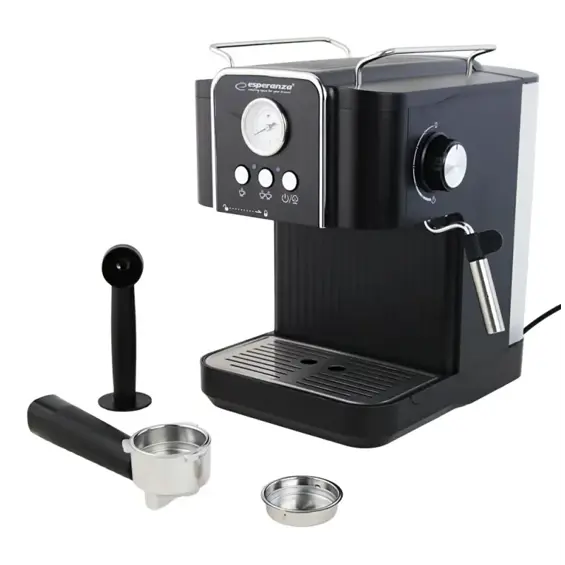 speranza EXCELSA Aparat za Espresso Kavu – 20 bara, 850 W, Spremnik 1,8 L i Pjenjač Mlijeka