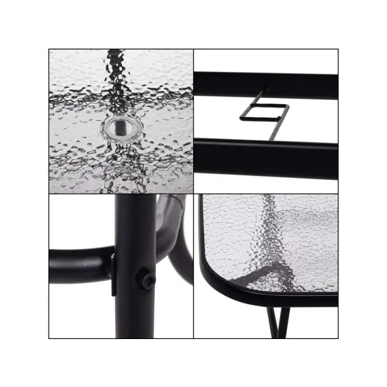 Springos GF0080- vrtni stol 120x70x70 cm – idealan za balkon, vrt i blagovanje na otvorenom