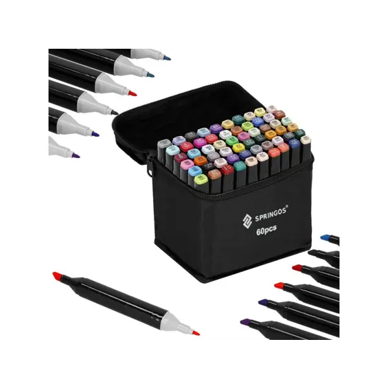 Springos SA1017-Flomasteri 60 Komada – Svijet Boja za Vašu Kreativnost