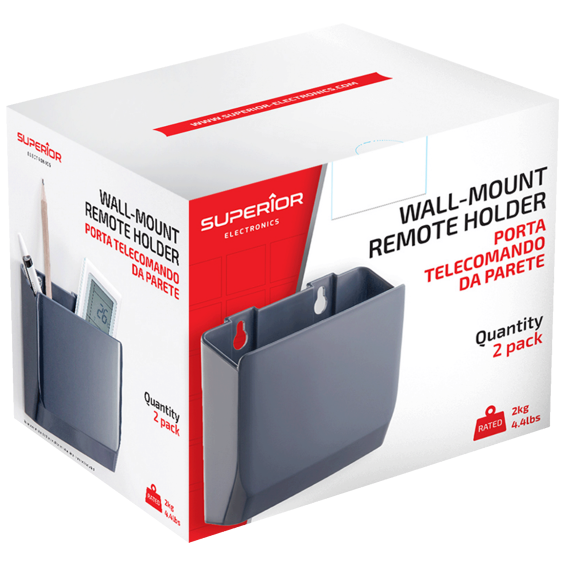 Superior Nosač za daljinski upravjač, zidni, pakiranje 2 kom. - Wall-Mounted Remote Control Holder