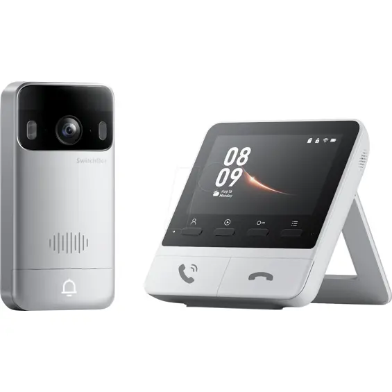 SwitchBot W6702001 pametno video zvono s unutarnjim monitorom 2K