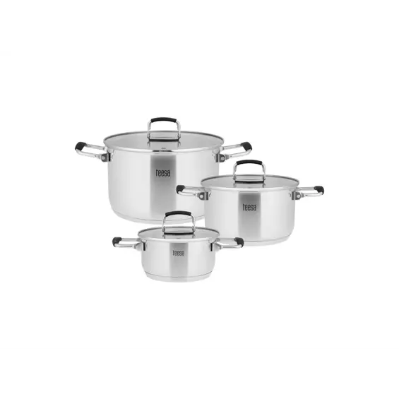 TEESA COOK PRIME set posuda 6 komada – kvalitetne i izdržljive posude za kuhinju