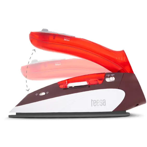 TEESA Slide Travel 1100 TSA2012 – Putno parno glačalo 1100 W, keramička ploča, spremnik 80 ml, sklopiva ručka