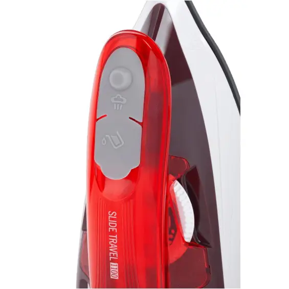 TEESA Slide Travel 1100 TSA2012 – Putno parno glačalo 1100 W, keramička ploča, spremnik 80 ml, sklopiva ručka