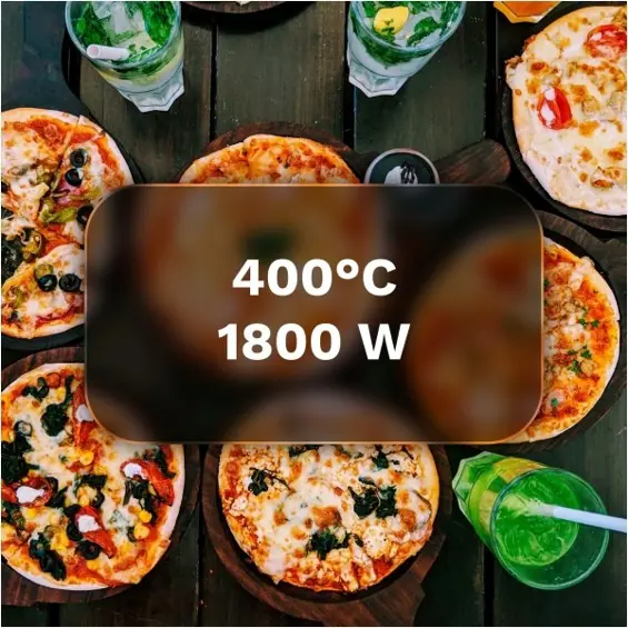 Teesa Supreme Max TSA3242-B električna peć za pizzu 1800 W